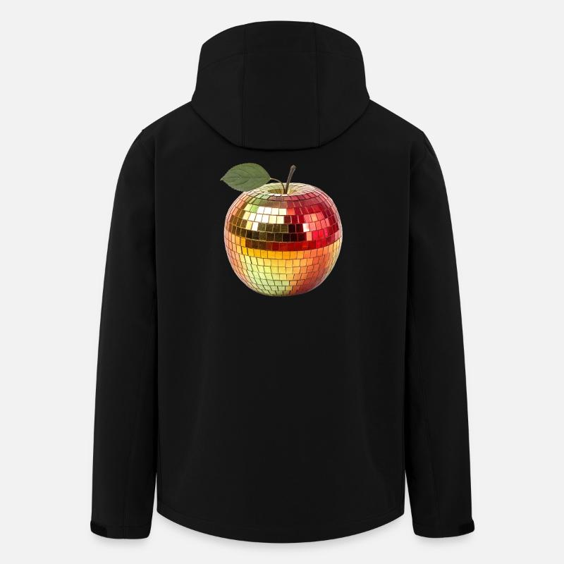 Disco Party Früchte, Apfel - Recycelte Männer Softshell-Jacke von Stanley/Stella - Schwarz