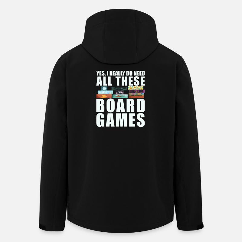 Board Games Funny Saying - Men’s Recycled Softshell Jacket by Stanley/Stella - black