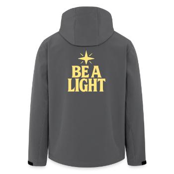 Soyez un slogan léger avec étoile - Veste softshell homme en polyester recyclé Stanley/Stella - noir - Dos - AI Model Male 185 light (185cm)