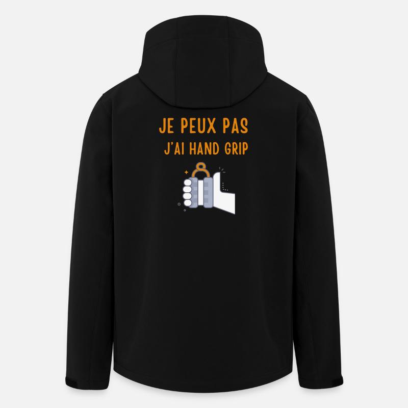 je peux pas j’ai Hand Grip - Veste softshell homme en polyester recyclé Stanley/Stella - noir