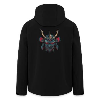 Samouraï méca - Veste softshell homme en polyester recyclé Stanley/Stella - noir - Dos - AI Model Male 185 light (185cm)