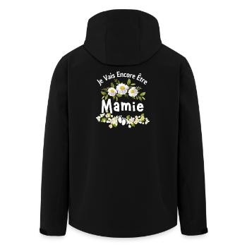 Je Vais Encore Être Mamie 2026–Future Grand-Mère - Veste softshell homme en polyester recyclé Stanley/Stella - noir - Dos - AI Model Male 185 light (185cm)