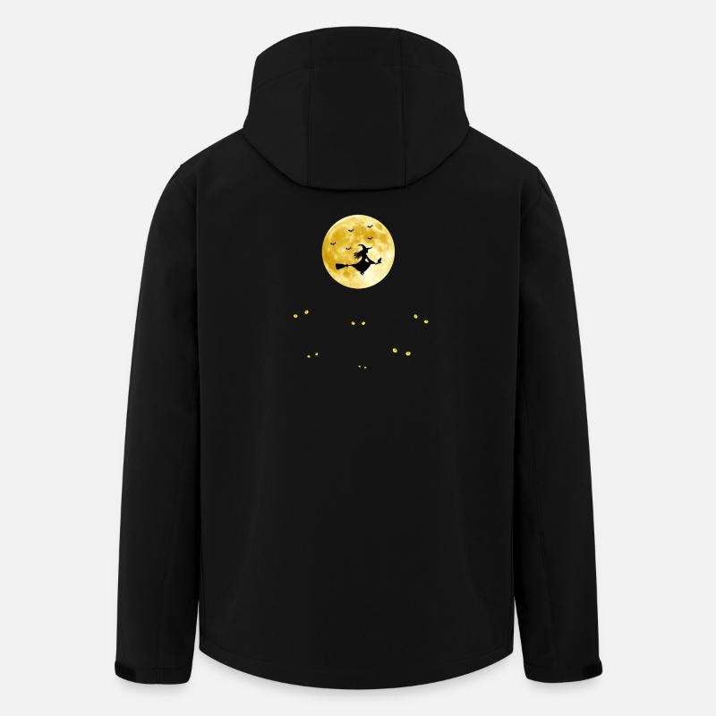 Mondnächte Hexenflug - Recycelte Männer Softshell-Jacke von Stanley/Stella - Schwarz
