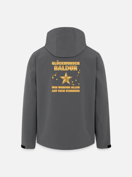 Collègue Baldur - Veste softshell homme en polyester recyclé Stanley/Stella - noir