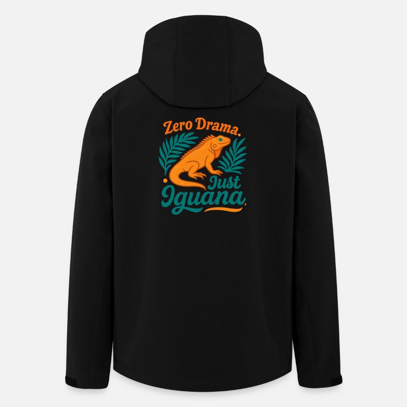 Zero Drama Iguana - Recycelte Männer Softshell-Jacke von Stanley/Stella - Schwarz