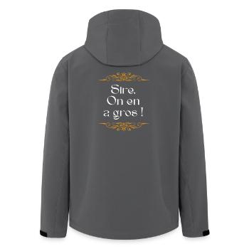 Medieval Humor Noble Style - Men’s Recycled Softshell Jacket by Stanley/Stella - black - Back - AI Model Male 185 light (185cm)