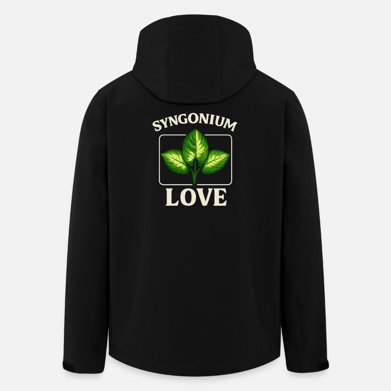 Syngonium Love - Recycelte Männer Softshell-Jacke von Stanley/Stella - Schwarz