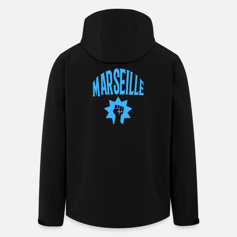Marseille - Veste softshell homme en polyester recyclé Stanley/Stella - noir