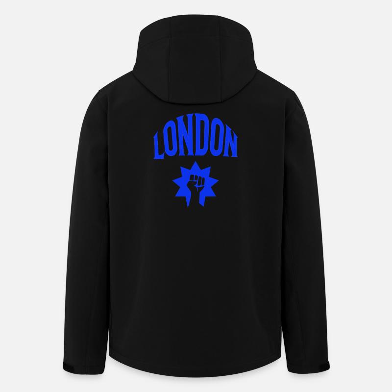 Londres - Veste softshell homme en polyester recyclé Stanley/Stella - noir