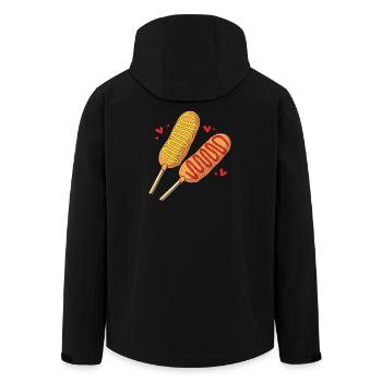 Chien de maïs - Veste softshell homme en polyester recyclé Stanley/Stella - noir - Dos - AI Model Male 185 light (185cm)