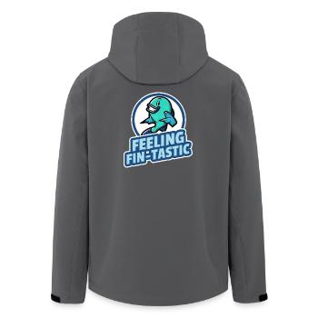 Fin-tastisch fühlen - Recycelte Männer Softshell-Jacke von Stanley/Stella - Schwarz - Hinten - AI Model Male 185 light (185cm)