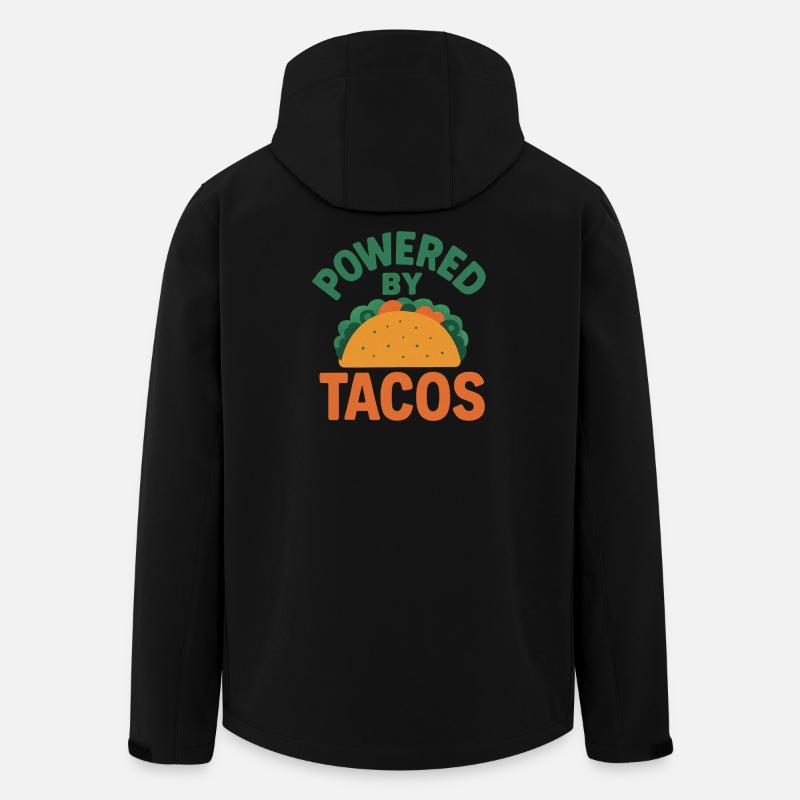 Angetrieben von Tacos - Recycelte Männer Softshell-Jacke von Stanley/Stella - Schwarz