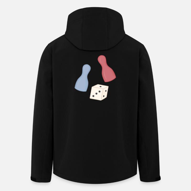 Pastel Cube & Tiller Design - Men’s Recycled Softshell Jacket by Stanley/Stella - black