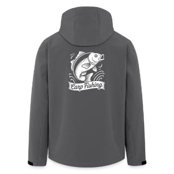 Karpfen Angeln - Recycelte Männer Softshell-Jacke von Stanley/Stella - Anthrazit - Hinten - AI Model Male 185 light (185cm)