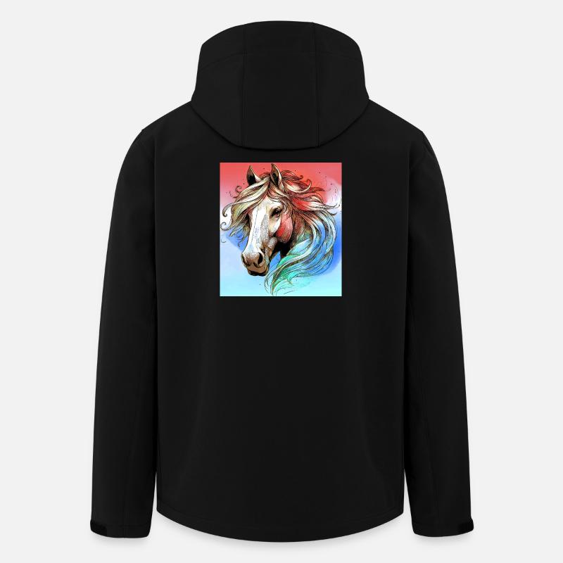 cheval - Veste softshell homme en polyester recyclé Stanley/Stella - noir