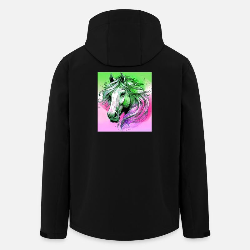 cheval - Veste softshell homme en polyester recyclé Stanley/Stella - noir