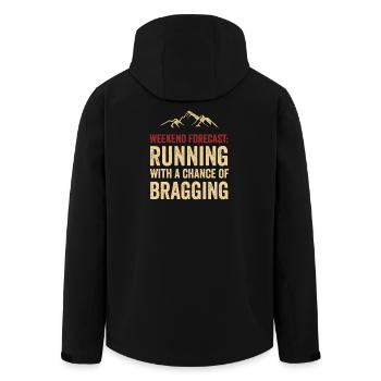 Prévisions du week-end : Courir avec une chance de Braggin - Veste softshell homme en polyester recyclé Stanley/Stella - noir - Dos - AI Model Male 185 light (185cm)