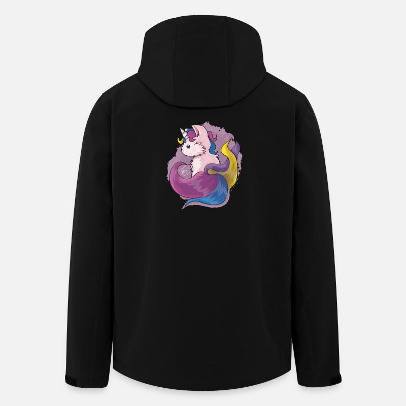 Kitty Katacorn - Recycelte Männer Softshell-Jacke von Stanley/Stella - Schwarz