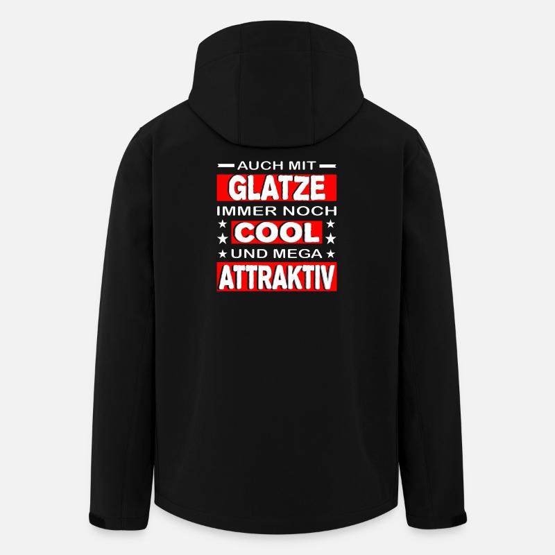 Glatze - Recycelte Männer Softshell-Jacke von Stanley/Stella - Schwarz