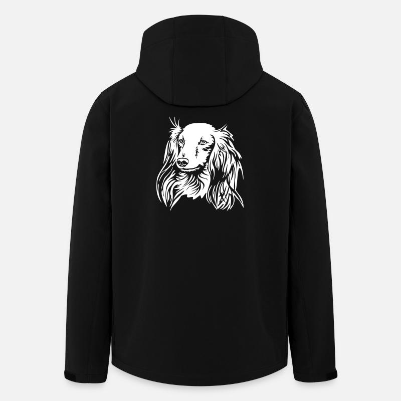 Dackel Kopf "Black Edition" - Recycelte Männer Softshell-Jacke von Stanley/Stella - Schwarz