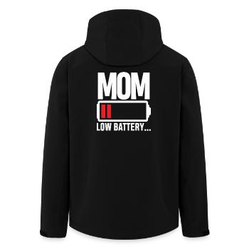 Batterie de maman faible - Veste softshell homme en polyester recyclé Stanley/Stella - noir - Dos - AI Model Male 185 light (185cm)