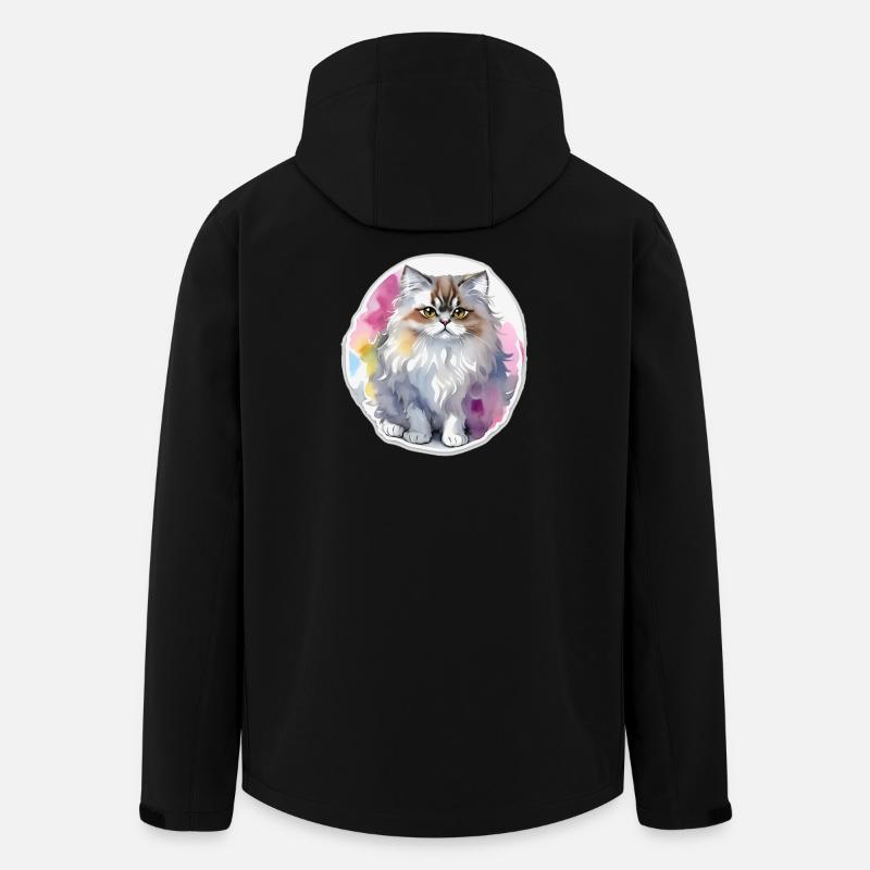 Perserkatze - Recycelte Männer Softshell-Jacke von Stanley/Stella - Schwarz