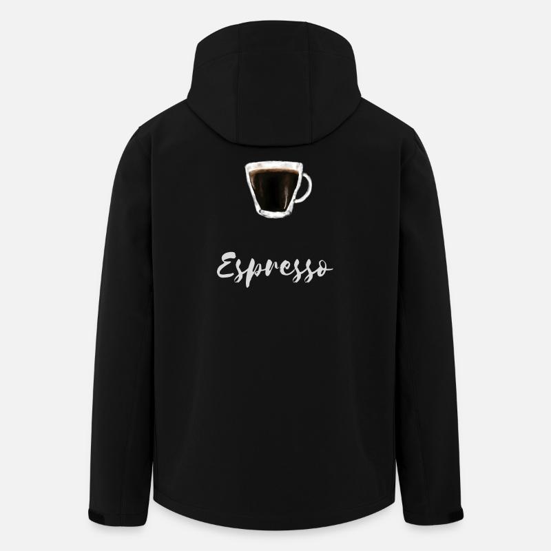 Chemise Barista Café Espresso Lover - Veste softshell homme en polyester recyclé Stanley/Stella - noir