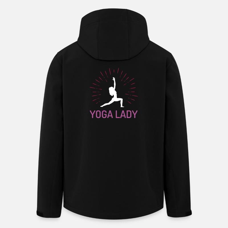 Yoga-Mädchen - Recycelte Männer Softshell-Jacke von Stanley/Stella - Schwarz