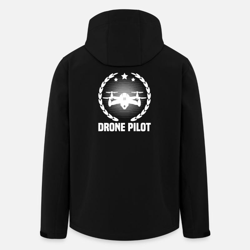Pilote de drone - Veste softshell homme en polyester recyclé Stanley/Stella - noir