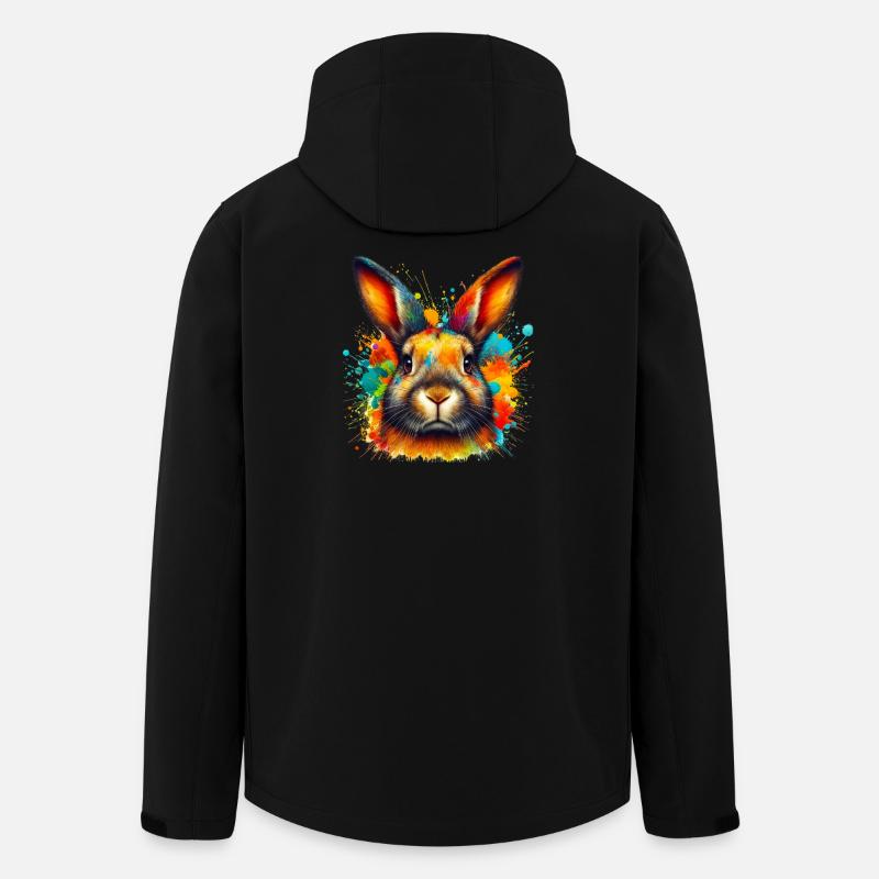 Rabbit - Men’s Recycled Softshell Jacket by Stanley/Stella - black