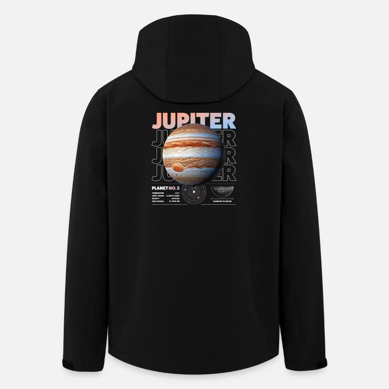 Jupiter details - Recycelte Männer Softshell-Jacke von Stanley/Stella - Schwarz