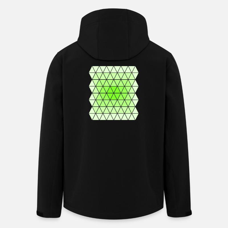 Grünes Verlaufsmuster - Recycelte Männer Softshell-Jacke von Stanley/Stella - Schwarz