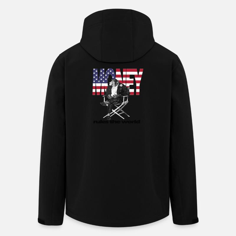 L’argent règne sur le monde - Veste softshell homme en polyester recyclé Stanley/Stella - noir