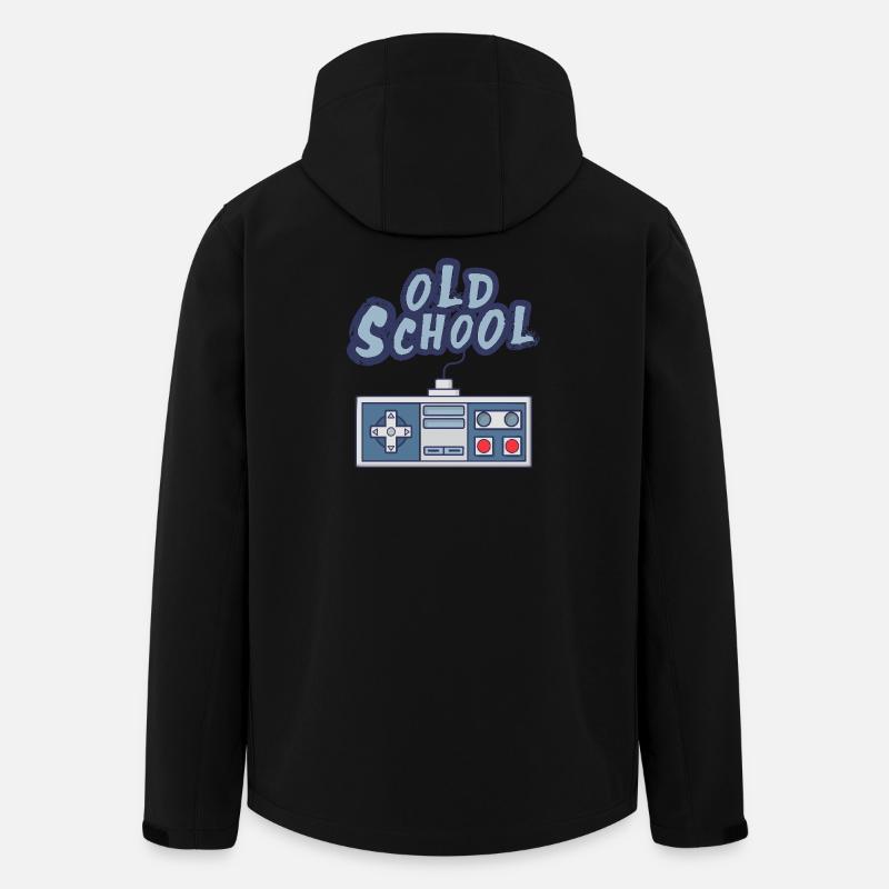 Old school - Veste softshell homme en polyester recyclé Stanley/Stella - noir