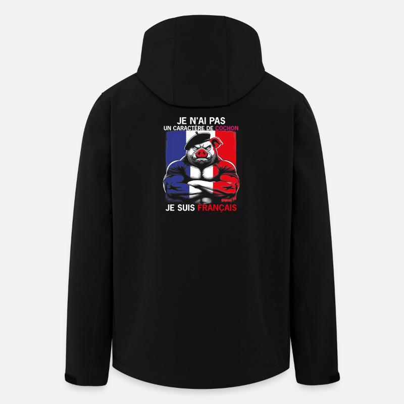 SCHWEINEKOPF - Recycelte Männer Softshell-Jacke von Stanley/Stella - Schwarz