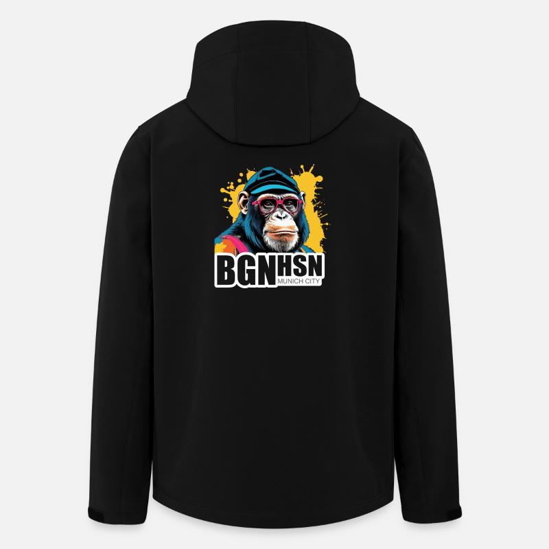 Bogenhausen - because it's your hood! - Men’s Recycled Softshell Jacket by Stanley/Stella - black