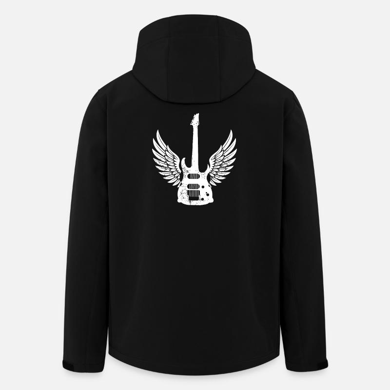 Guitar Wings Artistic gift - Men’s Recycled Softshell Jacket by Stanley/Stella - black