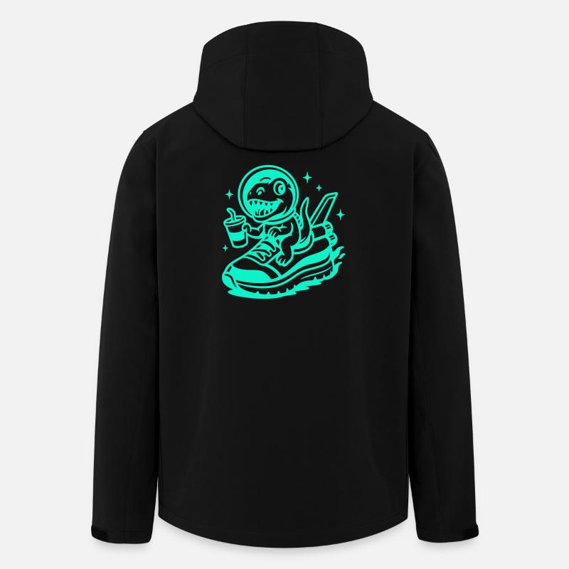 Space Fun Saurus Junior - Veste softshell homme en polyester recyclé Stanley/Stella - noir