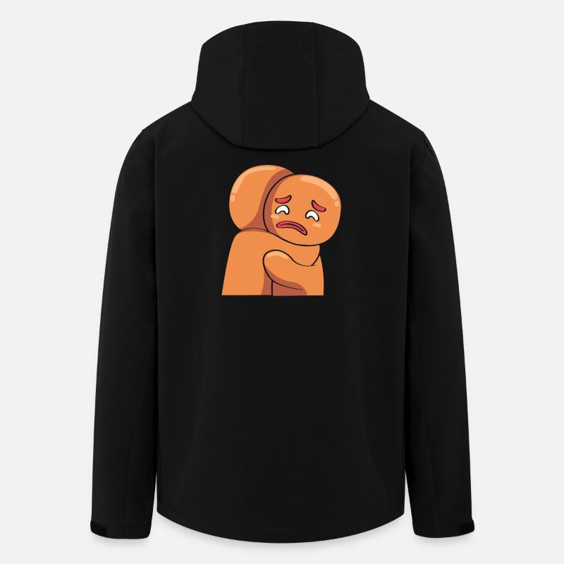 Weihnachten Lebkuchen Lebkuchenmann Gingerbread - Recycelte Männer Softshell-Jacke von Stanley/Stella - Schwarz