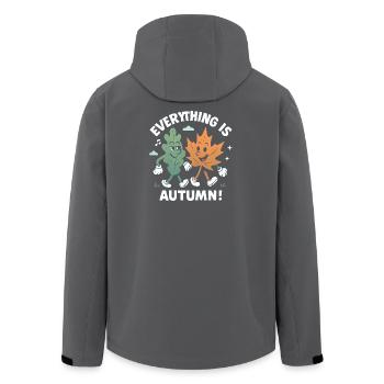 Alles ist Herbst. Schöner Herbst. Ernteherbst. - Recycelte Männer Softshell-Jacke von Stanley/Stella - Schwarz - Hinten - AI Model Male 185 light (185cm)