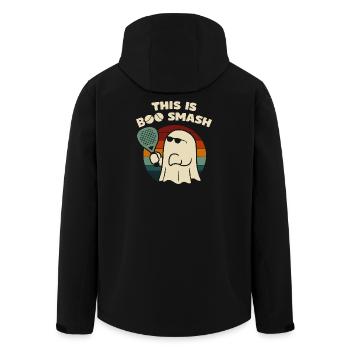 Fun Padel – C’est Boo Smash - Veste softshell homme en polyester recyclé Stanley/Stella - noir - Dos - AI Model Male 185 light (185cm)