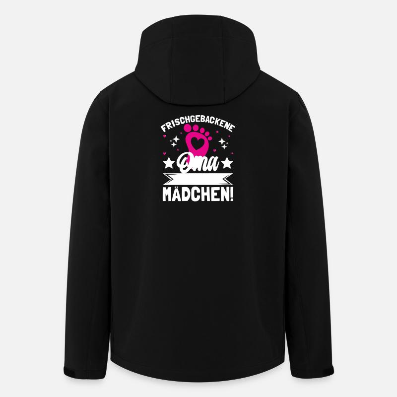 Frischgebackene Oma Es ist ein Mädchen! - Recycelte Männer Softshell-Jacke von Stanley/Stella - Schwarz