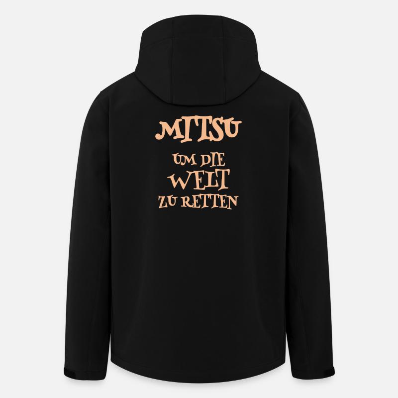 Mitsu - Recycelte Männer Softshell-Jacke von Stanley/Stella - Schwarz