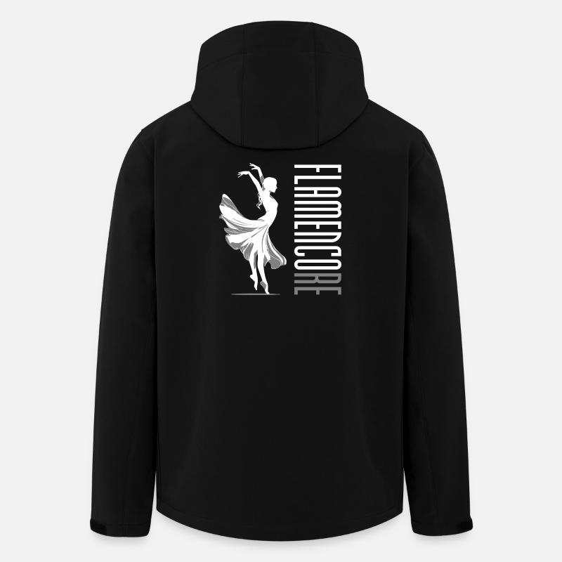 Flamencore Weiß - Recycelte Männer Softshell-Jacke von Stanley/Stella - Schwarz