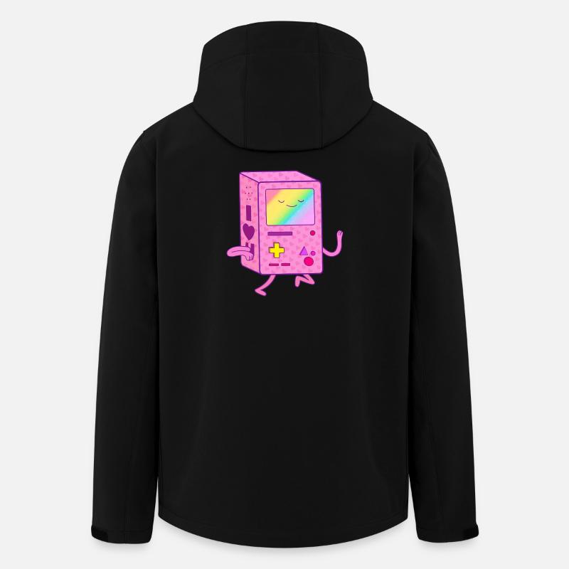 Tanzender Pinker Gaming Roboter - Recycelte Männer Softshell-Jacke von Stanley/Stella - Schwarz