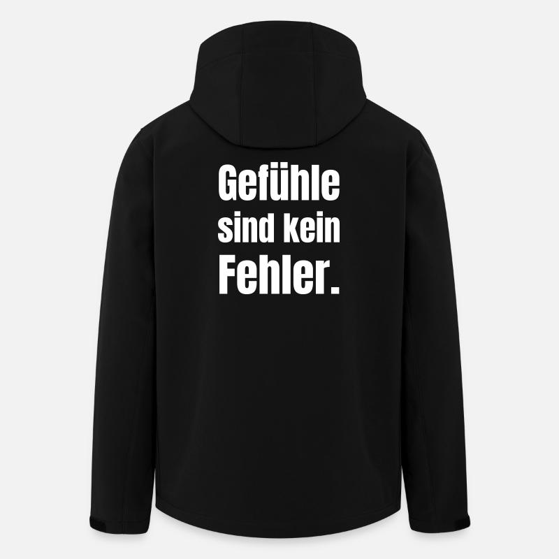 Feelings are not a mistake - Men’s Recycled Softshell Jacket by Stanley/Stella - black