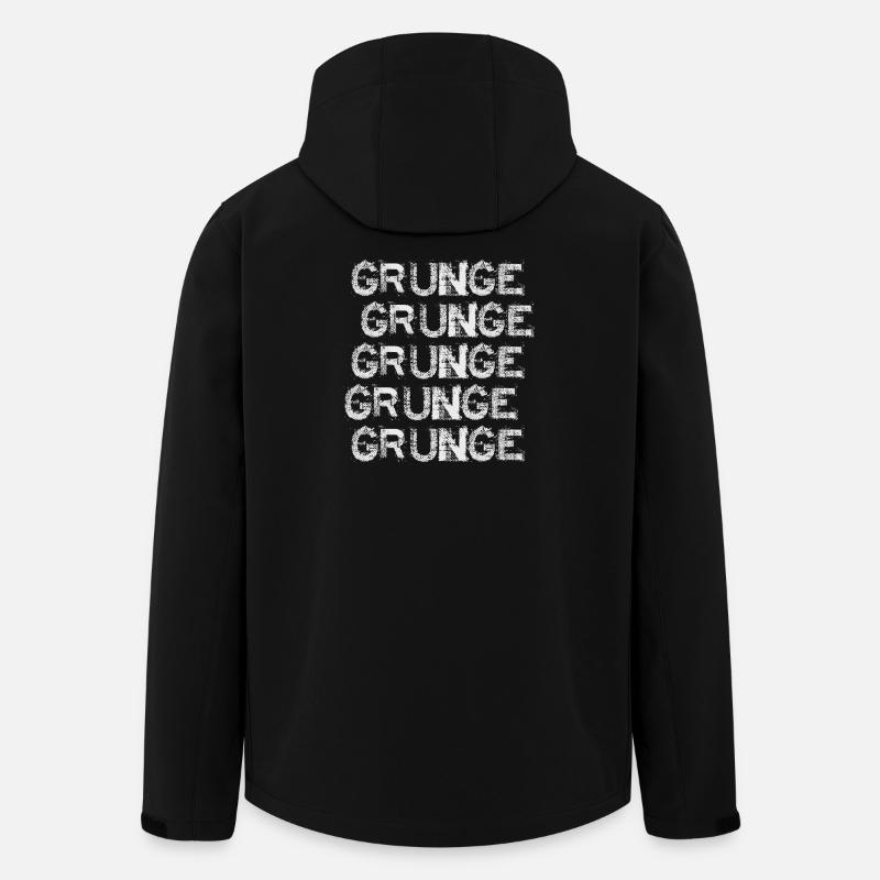 Grunge-Wiederholungstextur - Recycelte Männer Softshell-Jacke von Stanley/Stella - Schwarz
