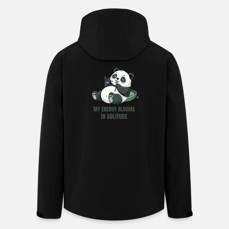 Zitate über Introvertierte - Recycelte Männer Softshell-Jacke von Stanley/Stella - Schwarz