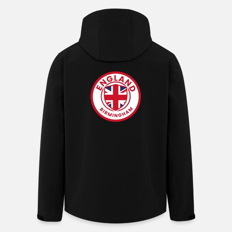 Birmingham-England-Emblemflagge - Recycelte Männer Softshell-Jacke von Stanley/Stella - Schwarz
