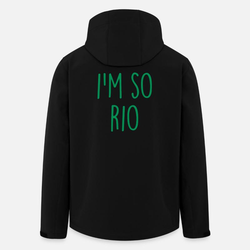 Rio de Janeiro Brazil Brasilien - Recycelte Männer Softshell-Jacke von Stanley/Stella - Schwarz